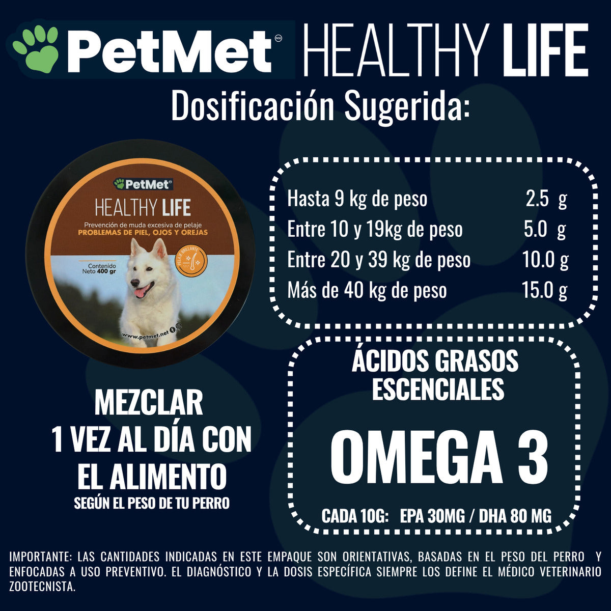 Suplemento Alimenticio Omega 3 y 6 Healthy Life 400g