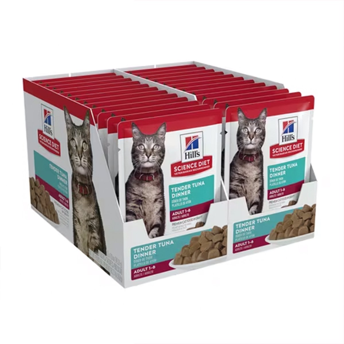 Hill's Science Diet Alimento Húmedo Gato Adulto Receta Atún Trocitos en Salsa 79 g