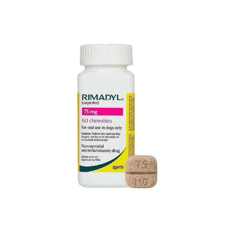 Rimadyl 75mg Frasco 60 Tabletas Masticables Casa Luna. El lugar de mi