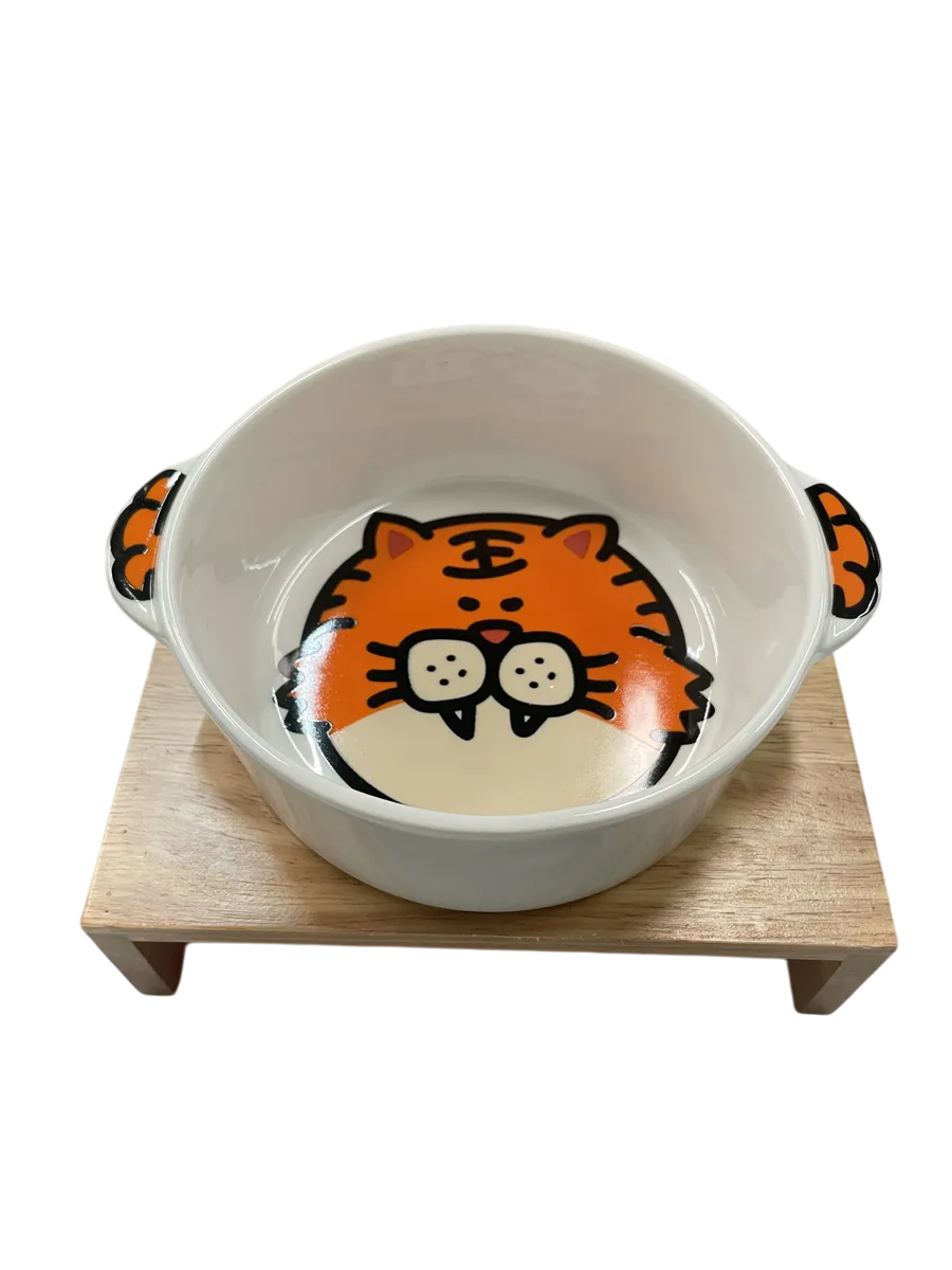 Comedero para mascota diseño Tigre