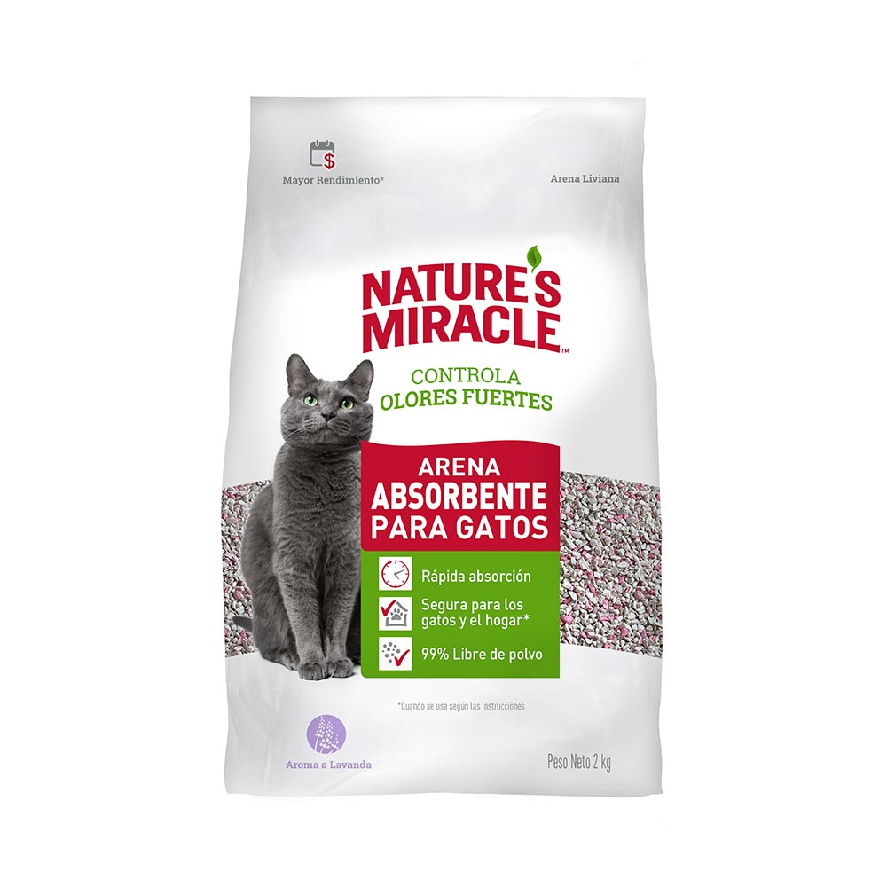 Arena Nature´s Miracle Olor Lavanda 2 kg