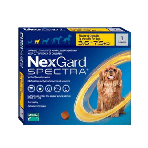 NexGard Spectra 1 Tab De 3.6kg-7.5kg