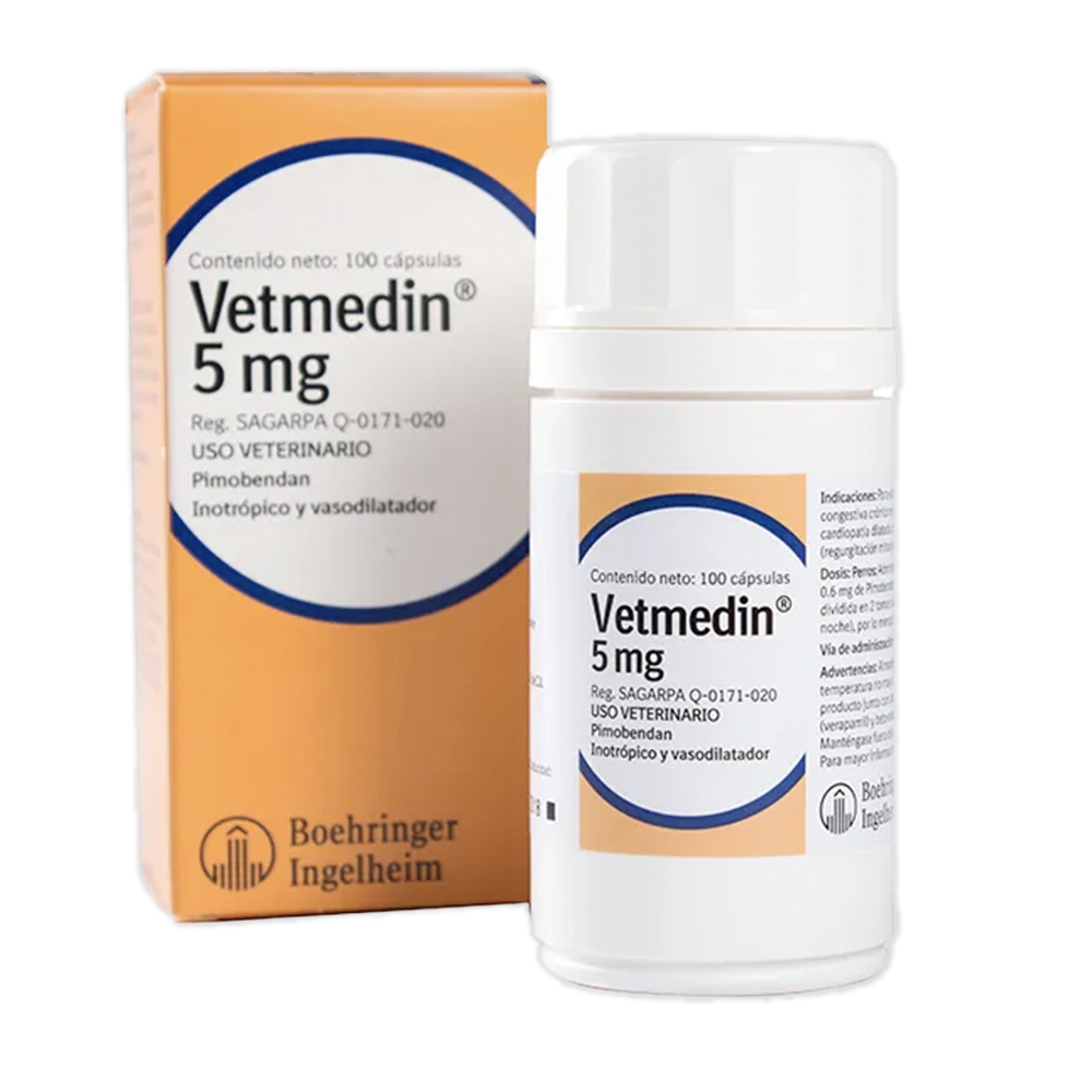 Vetmedin 5 mg Frasco 100 Cápsulas