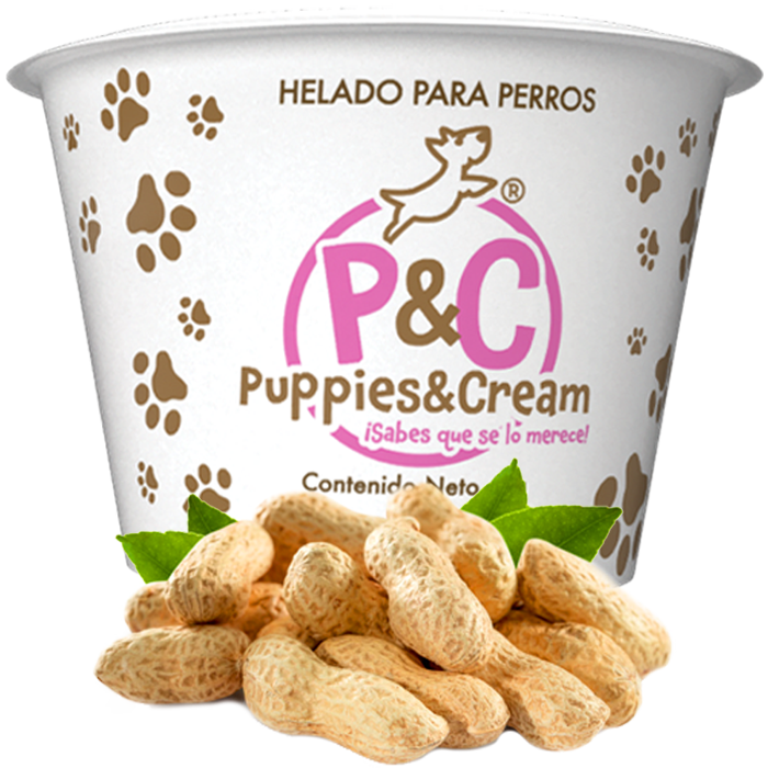 Helado Puppies&Cream Mantequilla de Cacahuate 60g
