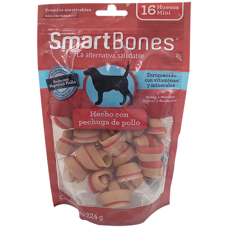 SmartBones Premios Mini Huesos de Pollo 112 g