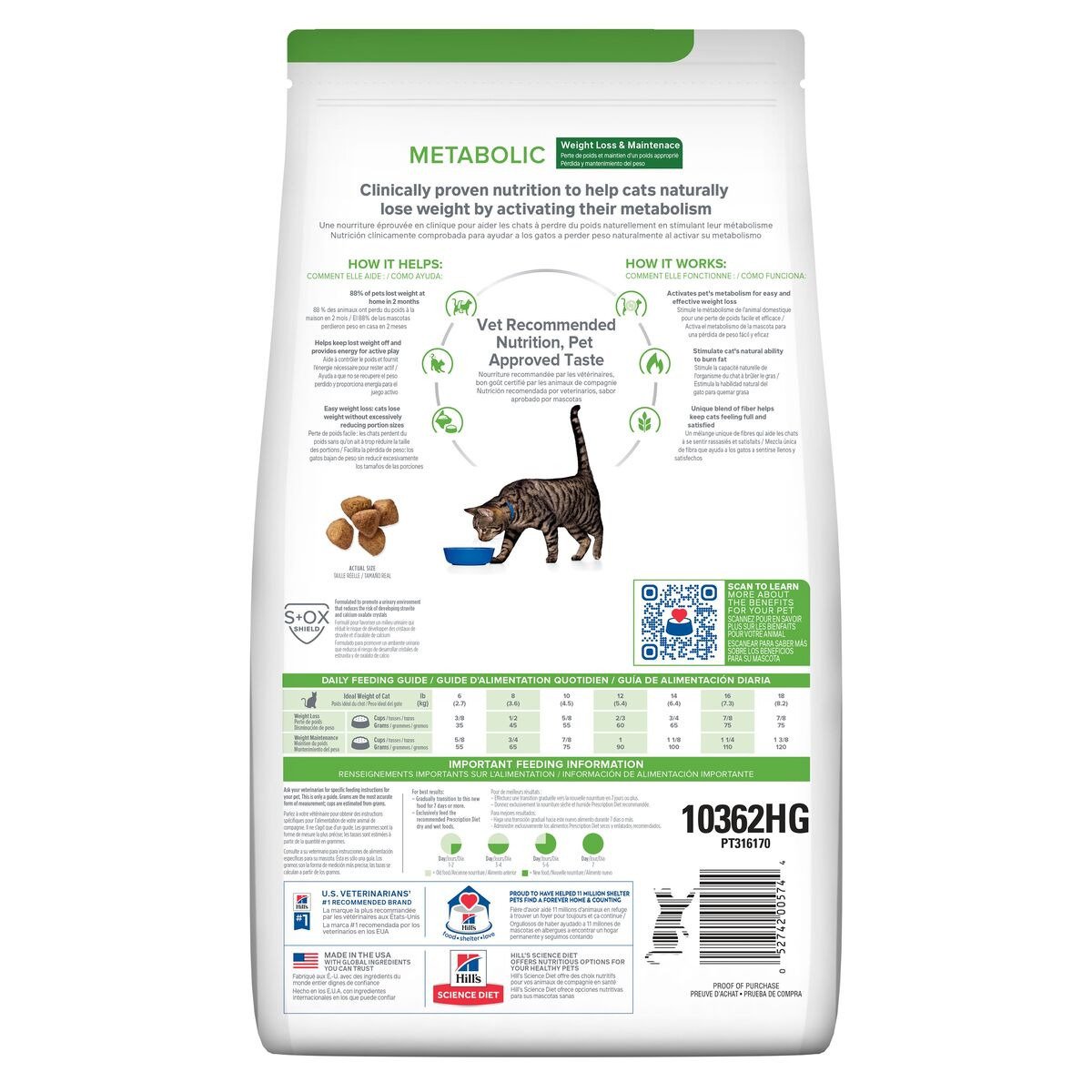 Alimento Hill's Prescription Diet Metabolic Para Gato