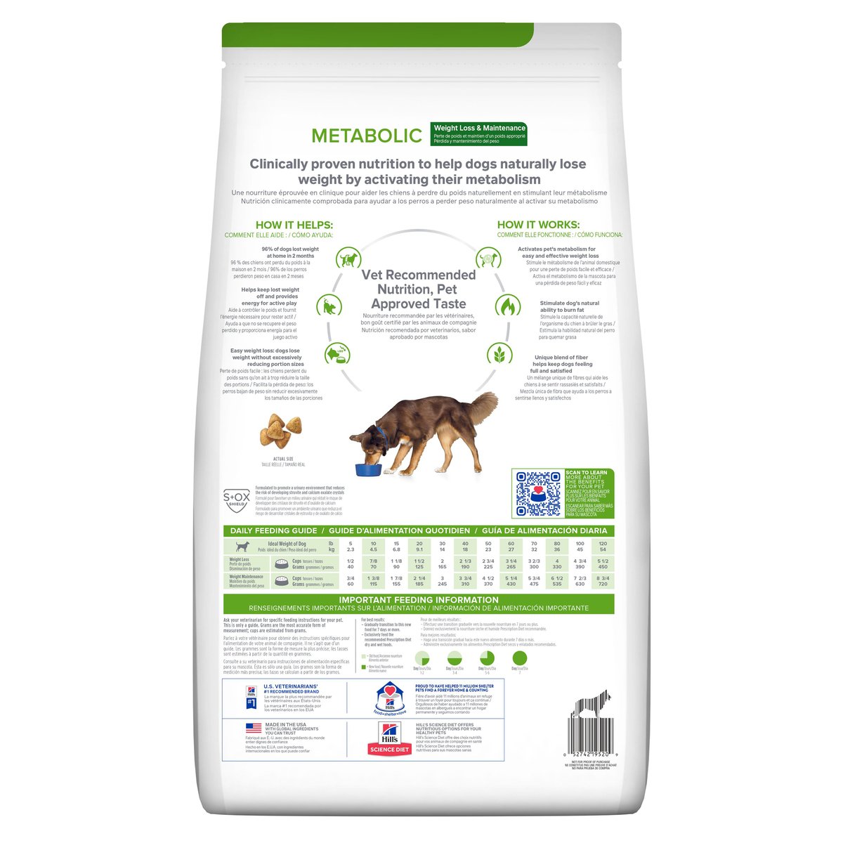 Alimento Hill's Prescription Diet Metabolic Para Perro