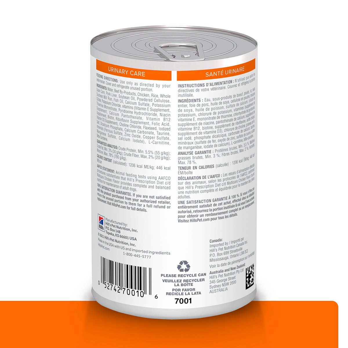 Prescription Diet c/d Cuidado Urinario Pollo Para Perro Lata 354g