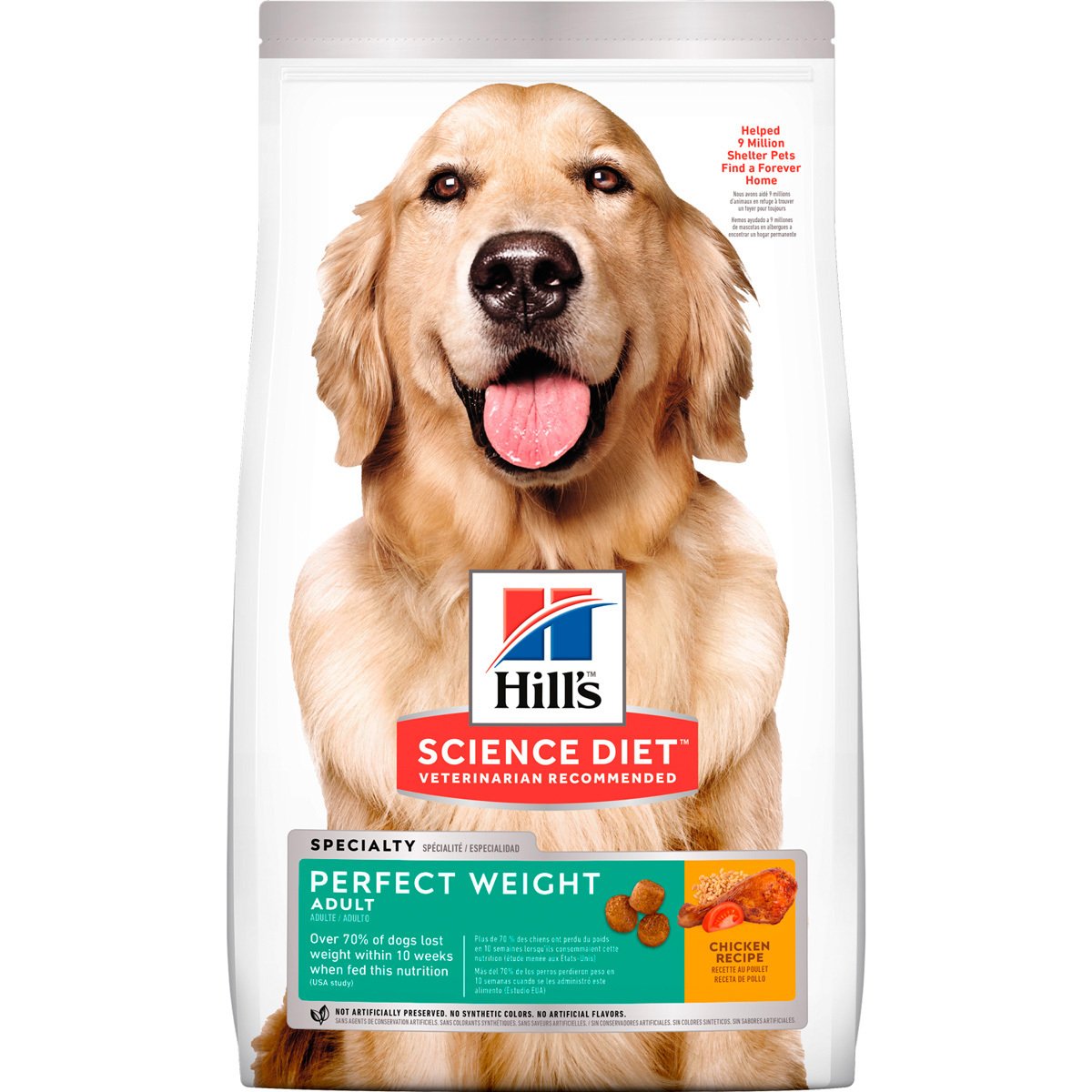Alimento Hill's Science Diet Seco Control de Peso para Perro Adulto Raza Mediana, 1.8 kg