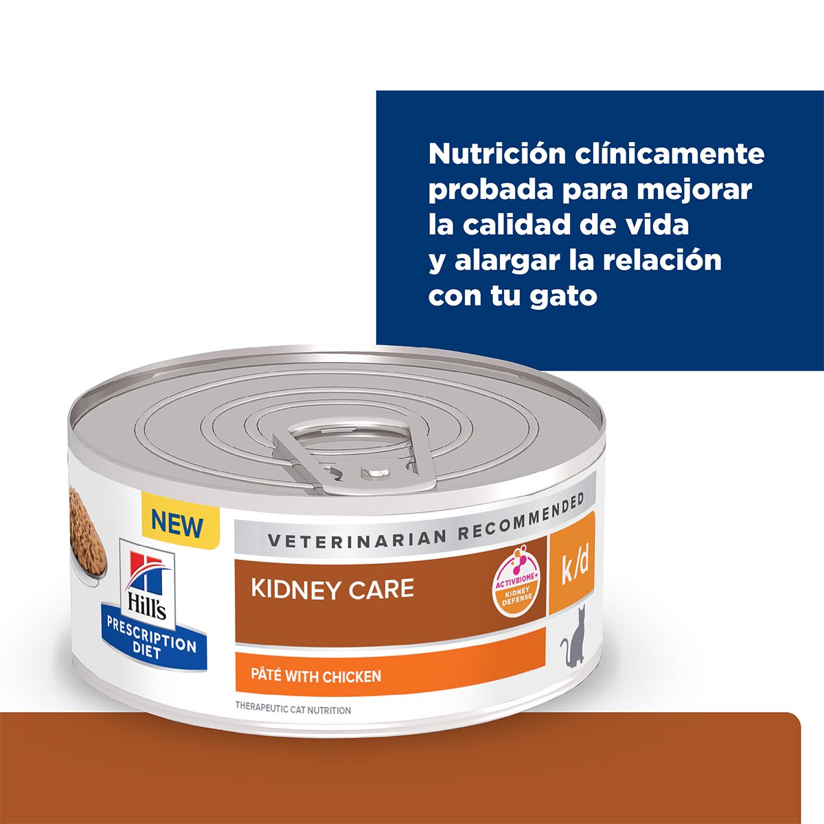 Alimento Hill's Prescription Diet k/d Cuidado del Riñon Para Gato Lata 156g