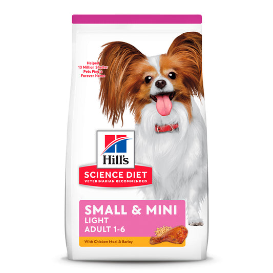 Hill's Science Diet Small & Mini Light Alimento para Perro Adulto Raza Pequeña y Mini (UNICAMENTE BAJO PEDIDO)