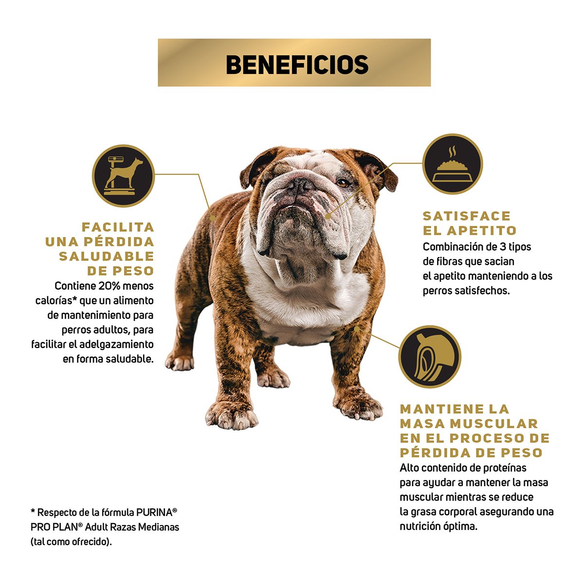 Alimento Pro Plan Reduce Calorie Perro Adulto Todas las Razas (UNICAMENTE BAJO PEDIDO)