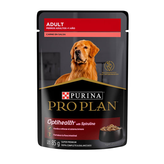 Pro Plan Adult Alimento Húmedo para Perro Adulto Receta Carne en Salsa 85 g