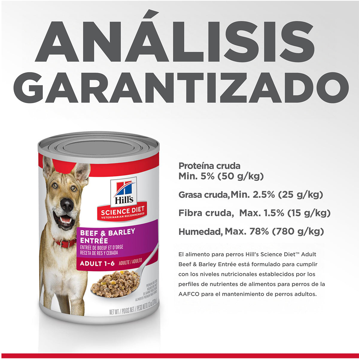 Hill's Science Diet Alimento Húmedo Receta Res y Cebada para Perro Adulto 370 g