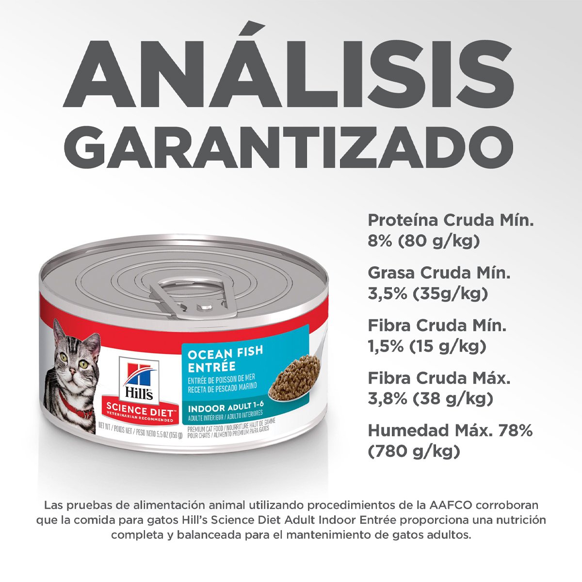 Hill's Science Diet Indoor Alimento Húmedo para Gato de Interior Receta Pescado, 156 g