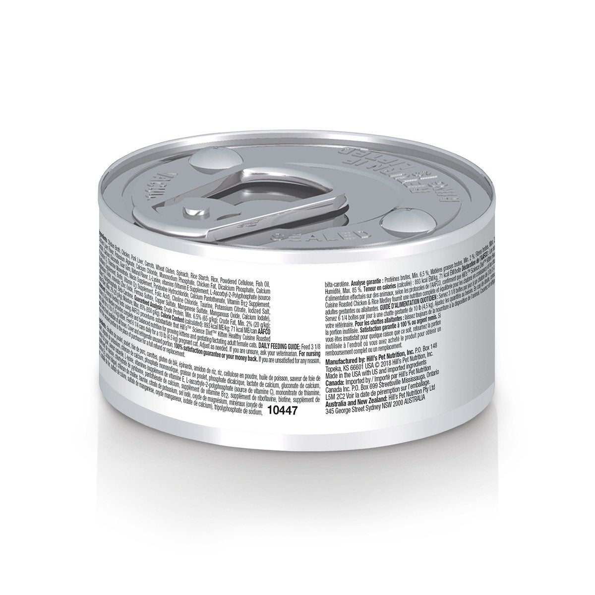 Alimento Hill's Science Diet Original Kitten Healthy Cuisine Para Gatito Lata 80g