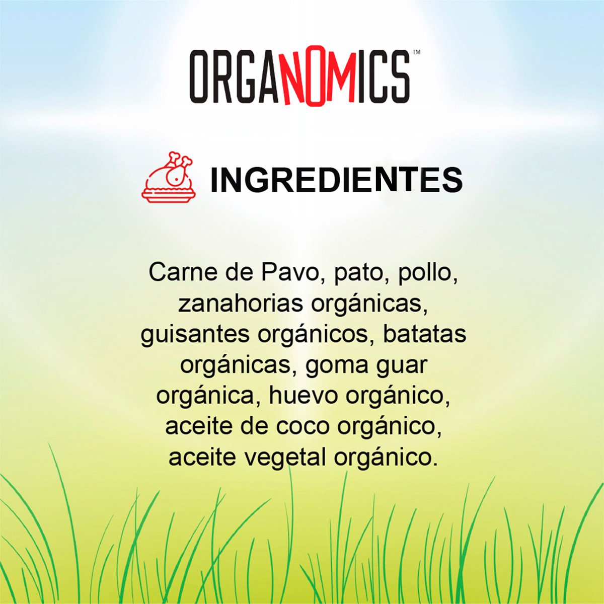 Alimento Organomics Pavo, Pato y Pollo Para Perro Lata 354g