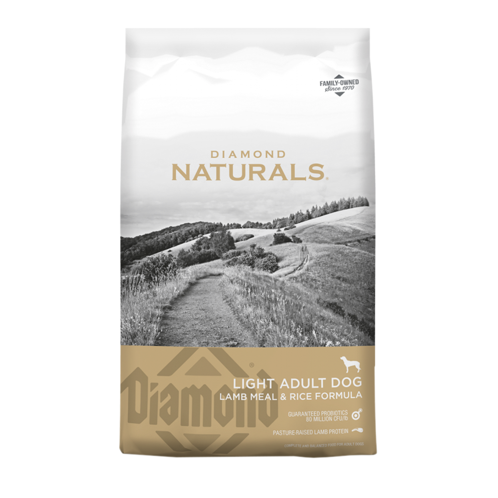 Alimento Diamond Naturals Cordero y Arroz Light Adulto Para Perro