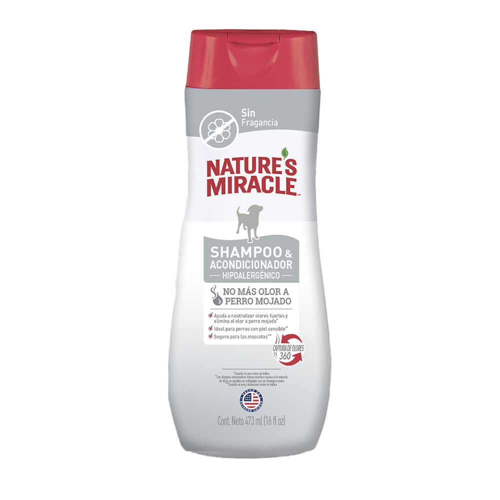 Shampoo Acondicionador Hipoalergénico Nature's Miracle  473 ml