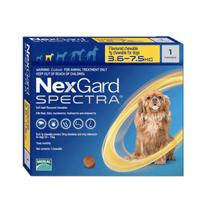 NexGard Spectra 3 Tab De 3.6kg-7.5kg