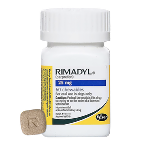 Rimadyl 25mg Frasco 60 Tabletas Masticables