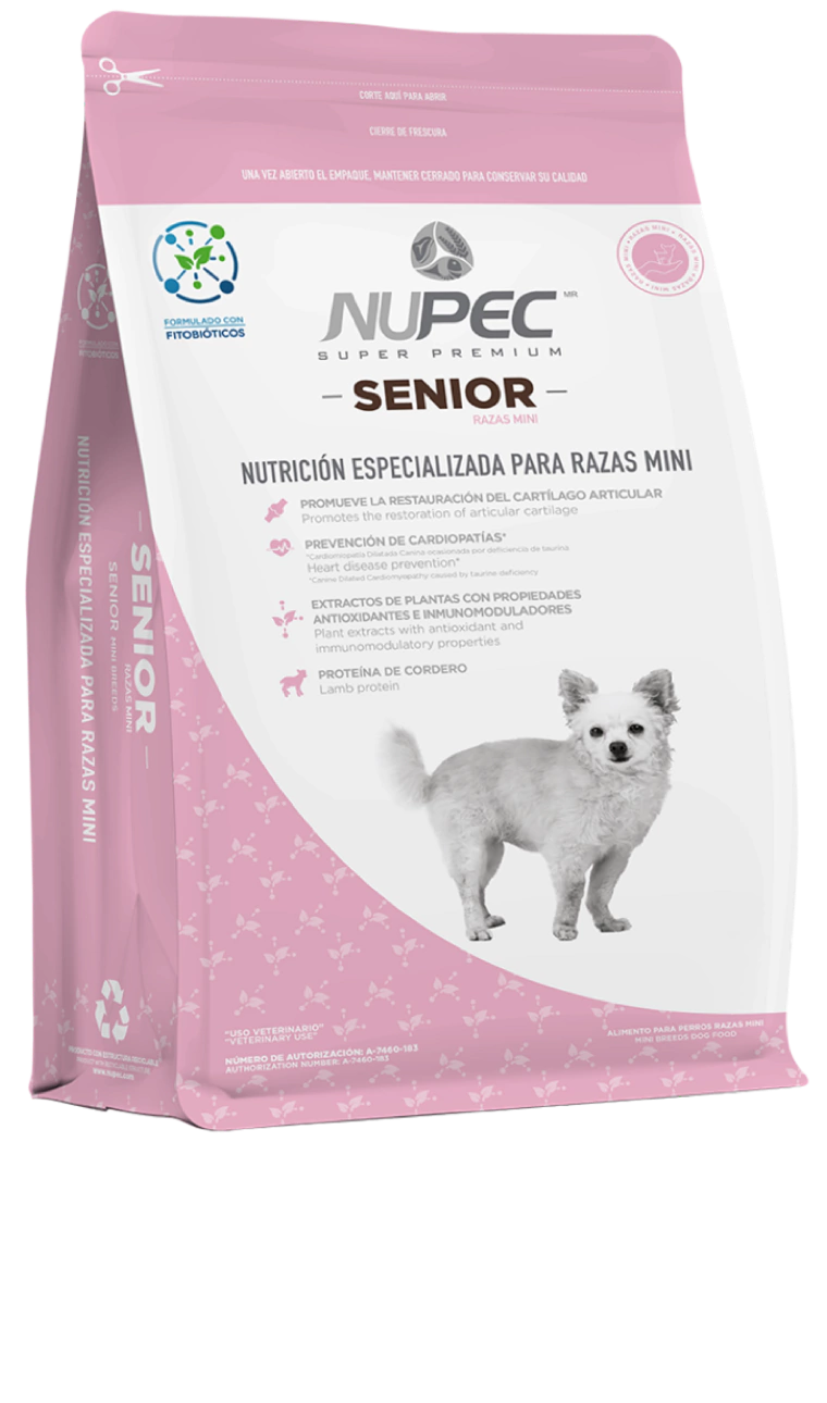 Nupec Alimento Senior Raza Mini (UNICAMENTE BAJO PEDIDO)