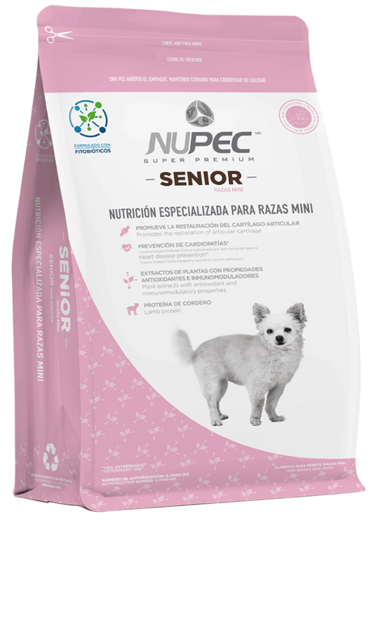 Nupec Alimento Senior Raza Mini (UNICAMENTE BAJO PEDIDO)
