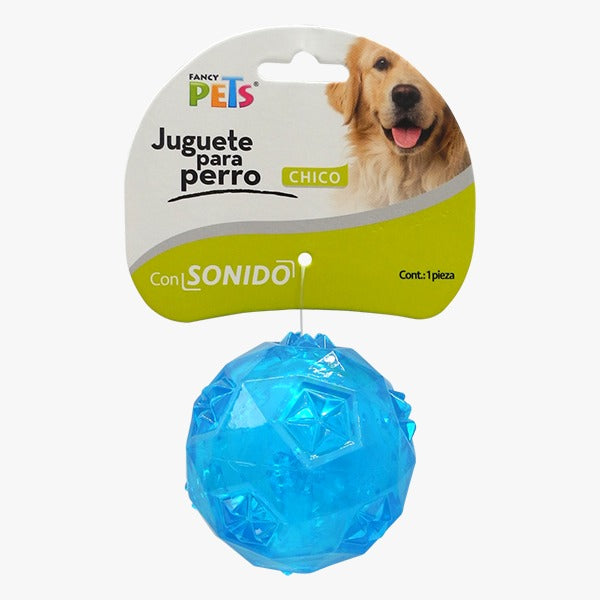 Juguete Fancy Pets Pelota Flexible Chica Con Sonido Para Perro