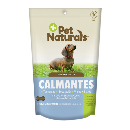 Calmante Natural para perro Raza Chica Pet Naturals 31. 5 g 21 tabletas masticables