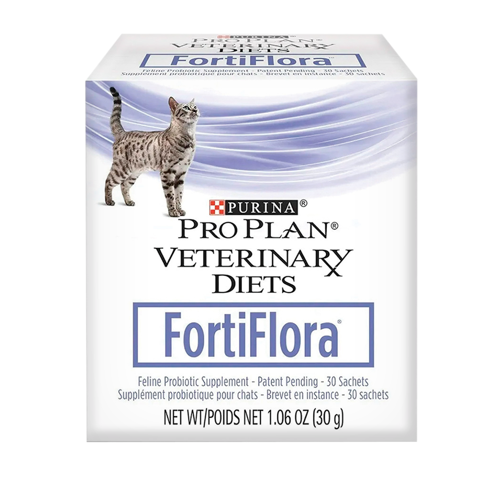 Probióticos Pro Plan Veterinary Diets Fortiflora Para Gato Caja 30 Sobres