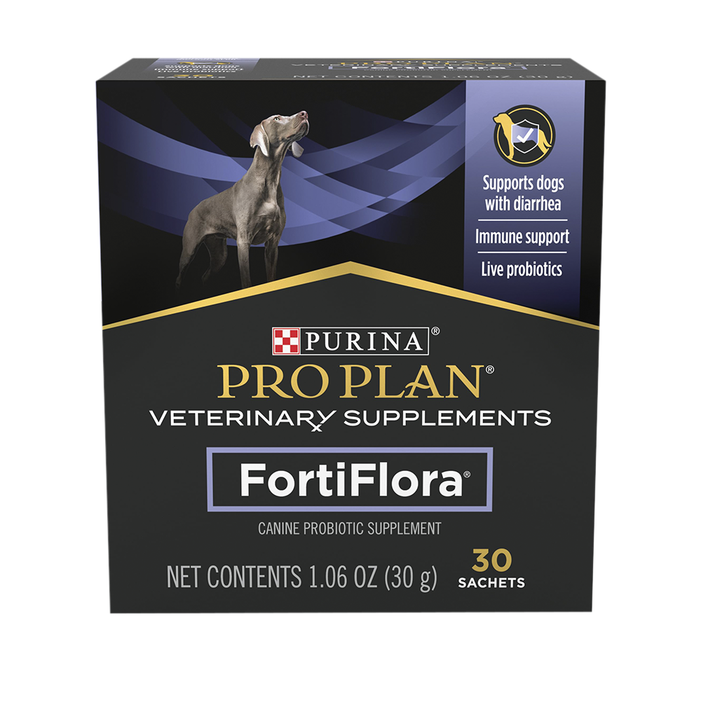 Probióticos Pro Plan Veterinary Diets Fortiflora Para Perro Caja 30 Sobres