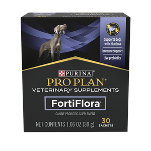 Probióticos Pro Plan Veterinary Diets Fortiflora Para Perro Caja 30 Sobres