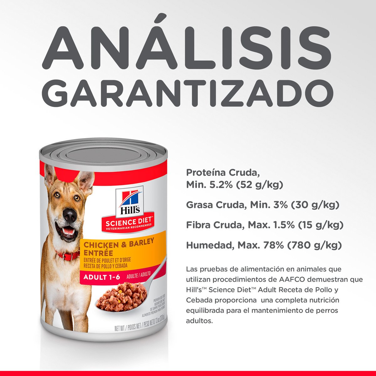 Alimento Hill's Science Diet Original Adulto Para Perro Lata 370g