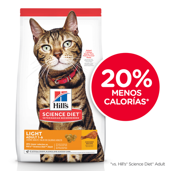 Alimento Hill's Science Diet Adulto Bajo en Calorías Para Gato