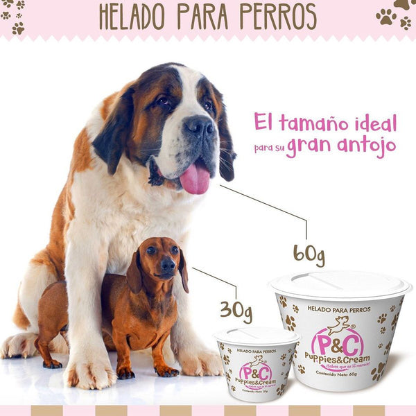 Helado Puppies&Cream Algarrobo Con Amaranto 30g