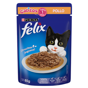 Alimento Felix Sobre Gatitos Pollo 85g
