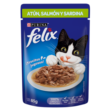 Alimento Felix Sobre Atún, Salmón y Sardina 85g