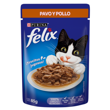 Alimento Felix Sobre Pavo y Pollo 85g