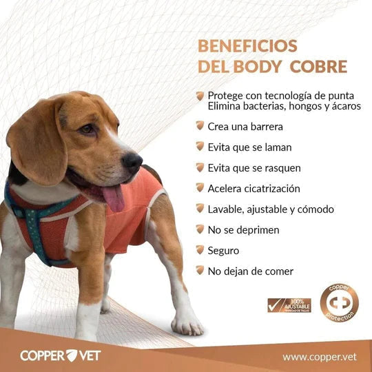 Body Cobre Copper Vet Original Talla 10 De 25kg a 30kg