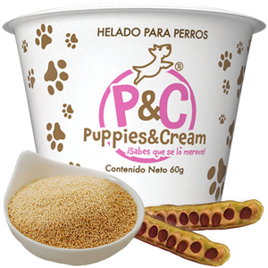 Helado Puppies&Cream Algarrobo Con Amaranto 60g