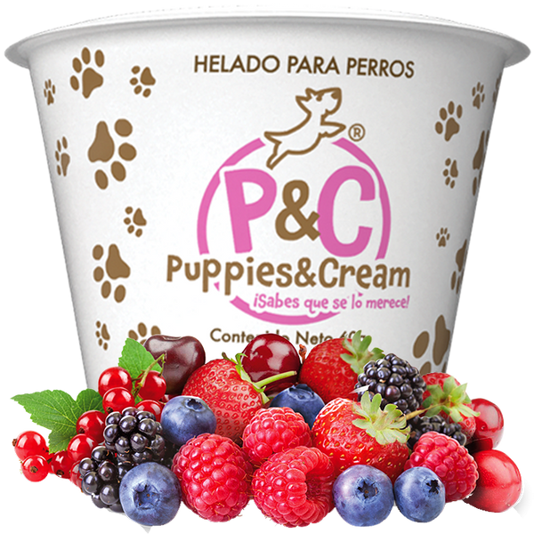 Helado Puppies&Cream Frutos Rojos 60g