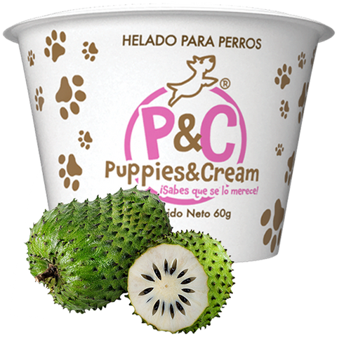 Helado Puppies&Cream Guanábana 30g