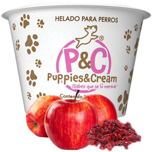 Helado Puppies&Cream Manzana Con Arandanos 30g