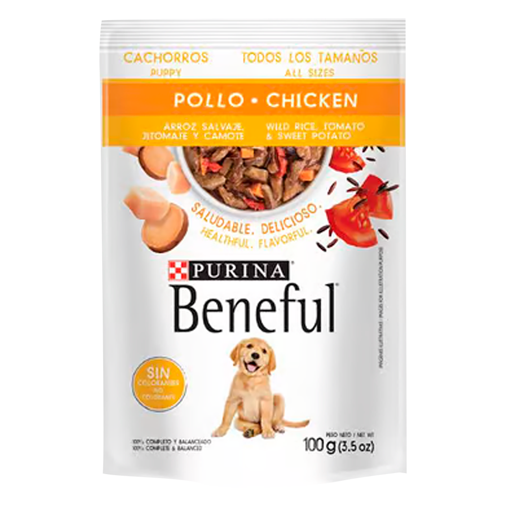 Alimento Beneful Cachorro Pollo y Arroz 100g