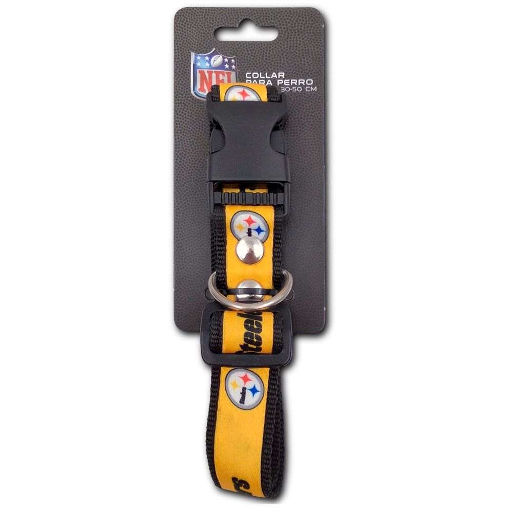 Collar NFL Steelers Grande Para Mascotas De 30-50cm