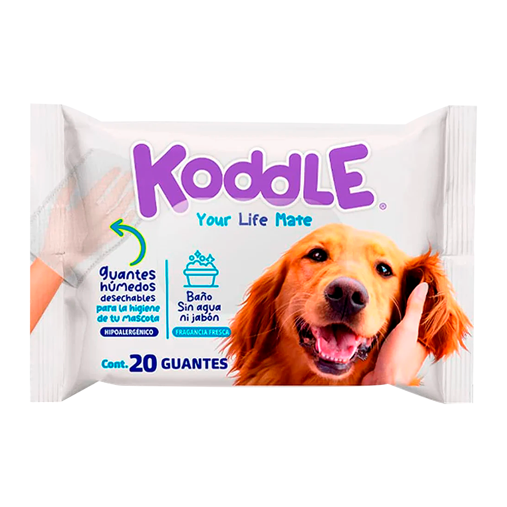 Guantes Limpiadores Koddle Para Mascota 20pz