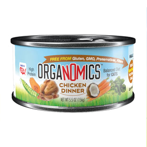 Alimento Organomics Pollo Para Gato Lata 156g