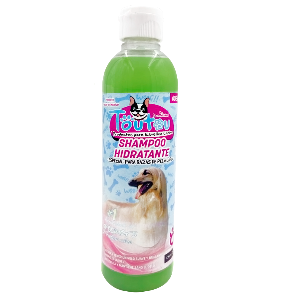 Shampoo Tou Tou Hidratante Pelo Largo Para Perro 250ml