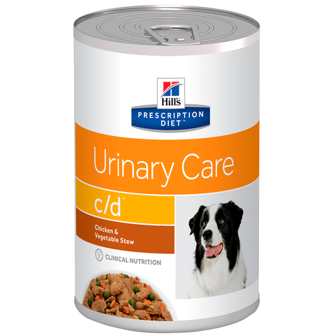 Alimento Hill's Prescription Diet c/d Cuidado Urinario Estofado Para Perro Lata 354g