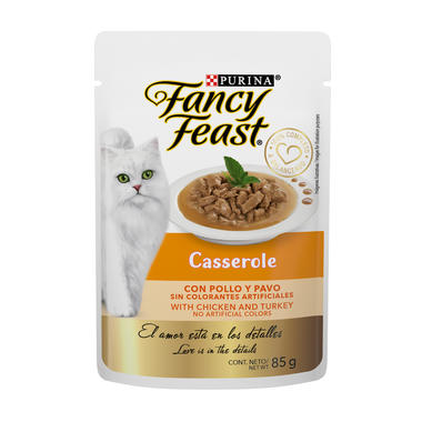 Alimento Fancy Feast Casserole Pollo Y Pavo 85g